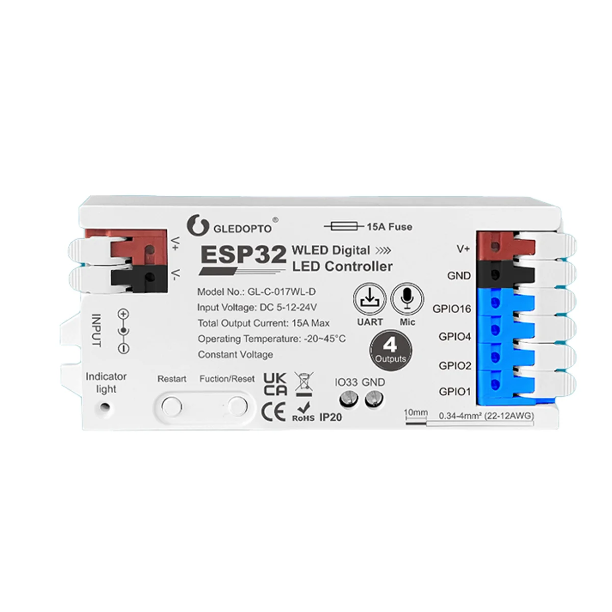 Gledopto ESP32 WLED UART